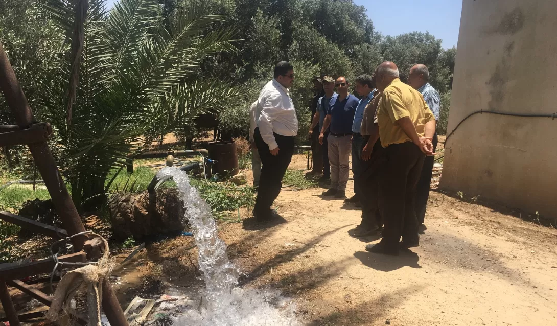 Farmer Jalal Quz’at Returns to Farming his land due to the Solar Power Project